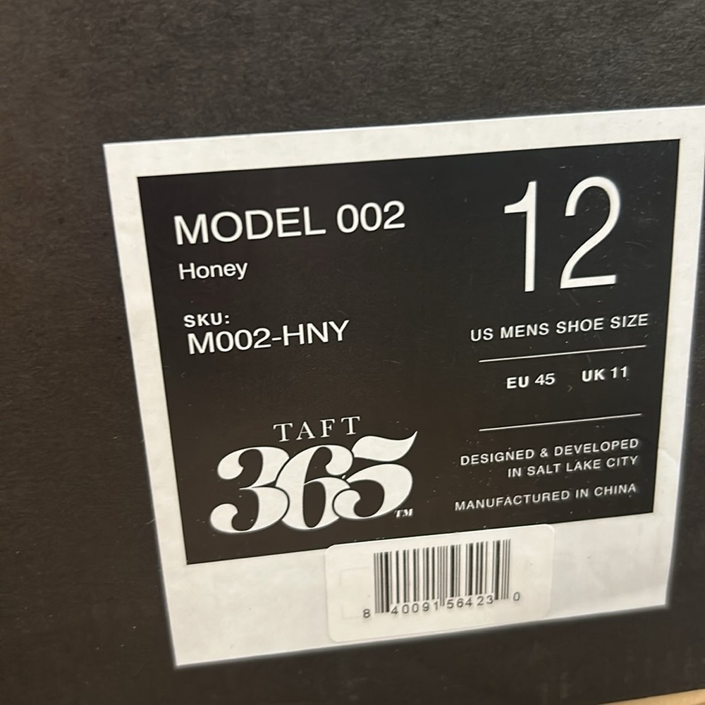 NIB! TAFT 365 Men's Model 002 Moc-toe Boot, Honey - Picture 10 of 10